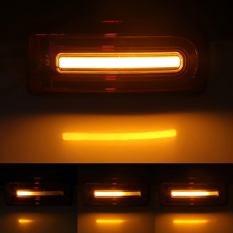 LED Achterlichten passend voor Mercedes G-Klasse W463  1999-2018 - Rood/Helder- incl. Dynamic Running Light