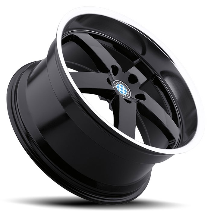 Velgen Beyern Rapp 20x8,5 5x120 ET30 Glanzend Zwart + Machined R