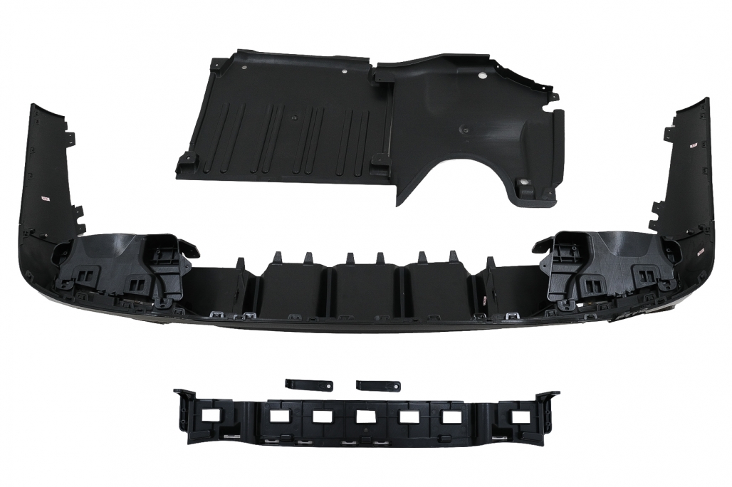 Diffuser passend voor Mercedes C Klasse W206 S206 63 AMG Look Zwart