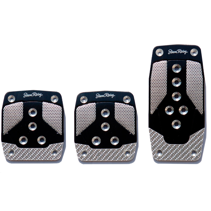 Simoni Racing Set Pedalen Carbon Shade - Zwart/Aluminium + Carbon - Handgeschakeld