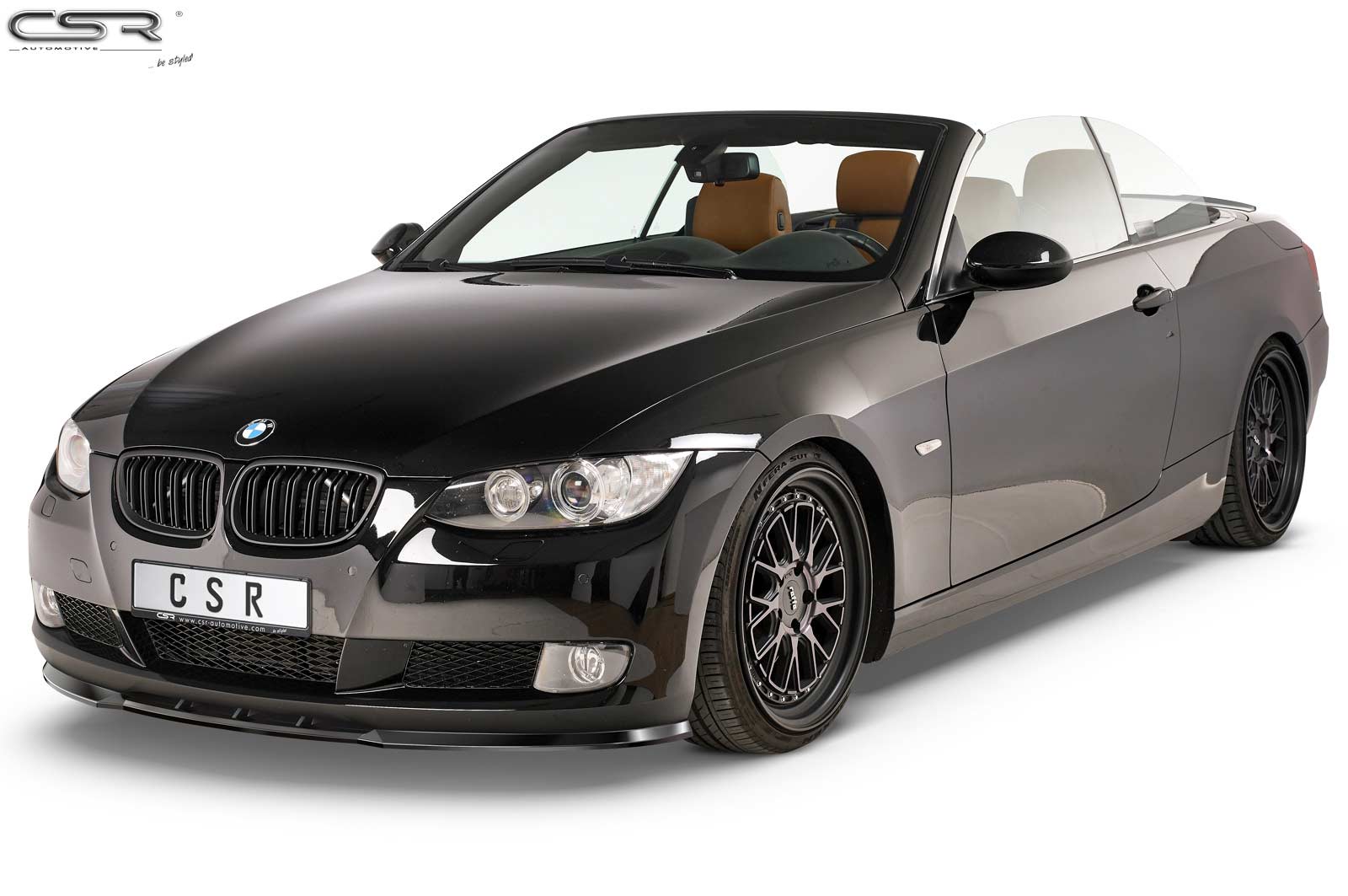 Voorspoiler passend voor BMW 3er E92 / E93 Glans Zwart – 06/2006–02/2010