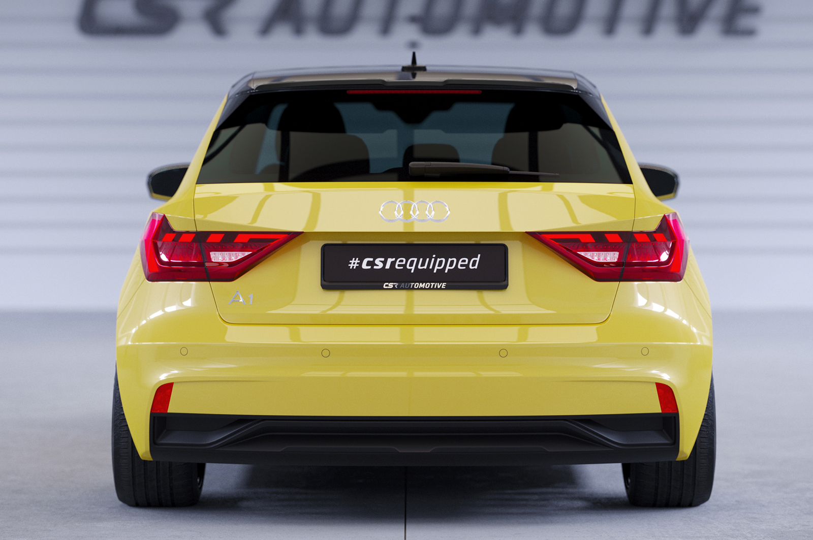 Spoiler passend voor Audi A1 (Type GB) CSR Glans Zwart