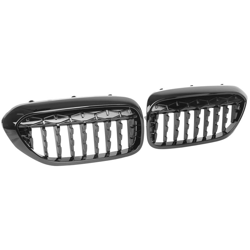 Grill passend voor BMW G30/G31 Glossy black 17- ..Diamonds