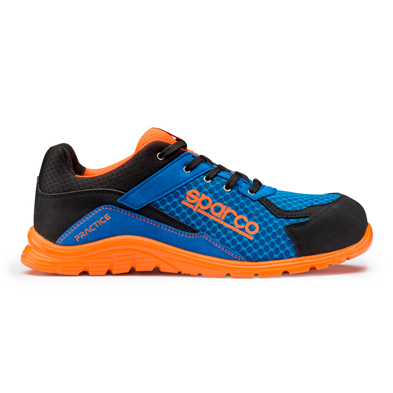 Sparco Lichtgewicht Werkschoenen Practice S1P Niki Blauw/Oranje Maat 42
