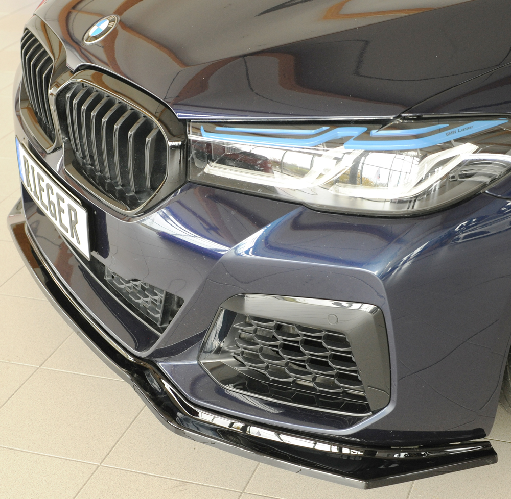 Voorspoiler passend voor BMW 5 Series G30 – 07/2020 glans zwart