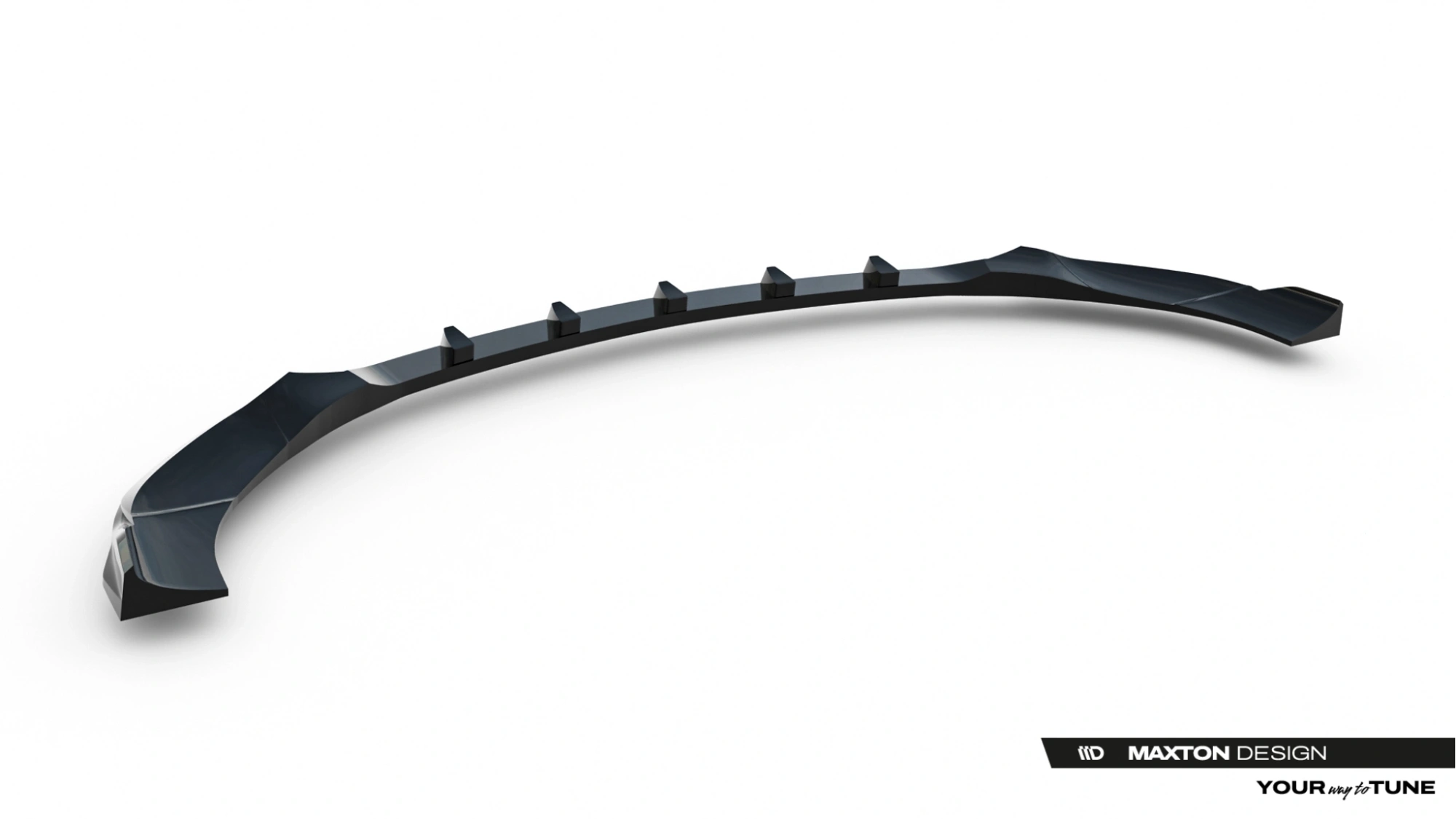 Voorspoiler passend voor Mercedes-AMG E53 Sedan / Estate W214 Maxton Glans Zwart
