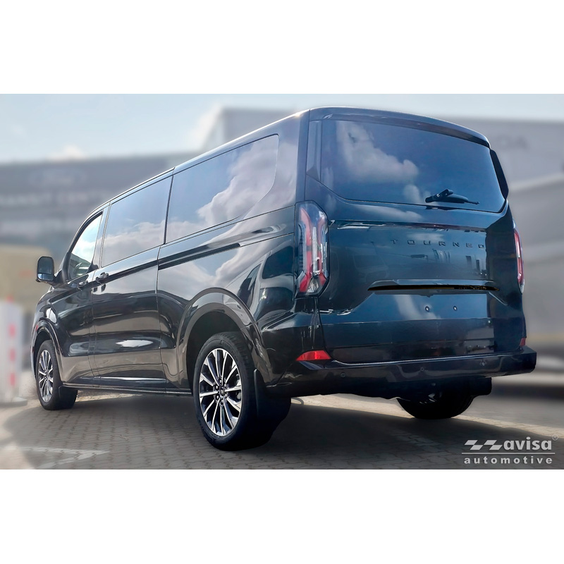 Avisa Zwart Chroom RVS Kofferbak Sierlijst  Ford Tourneo Custom II (V710) 2023- (met achterklep)