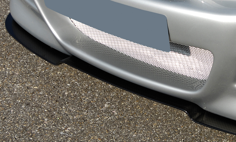 Voorspoiler voor Voorbumper passend voor BMW E46 Compact M3-Look Rieger met e