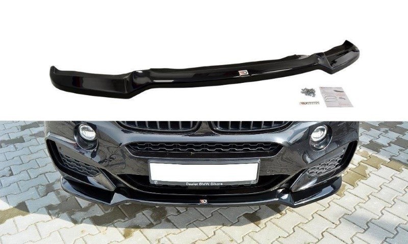 Voorspoiler BMW X6 F16 MPACK V.1 Glanzend Zwart