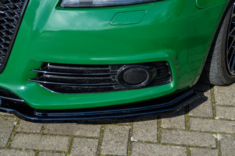 Voorspoiler passend voor Audi A3 8P S-Line FL Glans Zwart