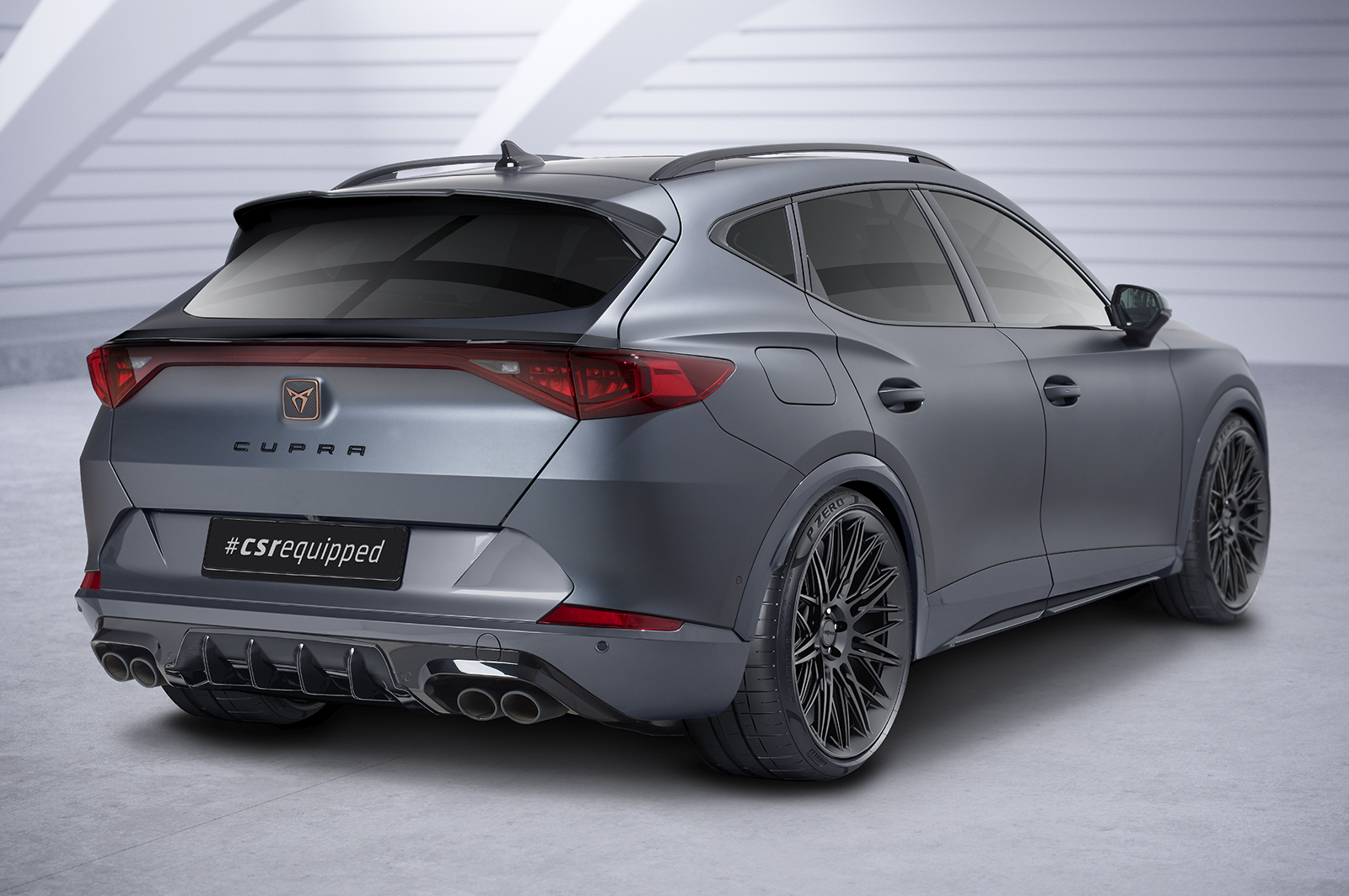 Diffuser passend voor Cupra Formentor CSR Glans Zwart
