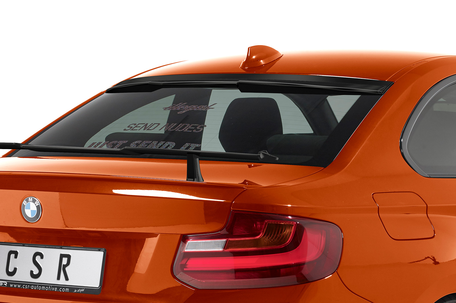 Spoiler passend voor BMW 2er (F22) Coupe CSR Glans Zwart