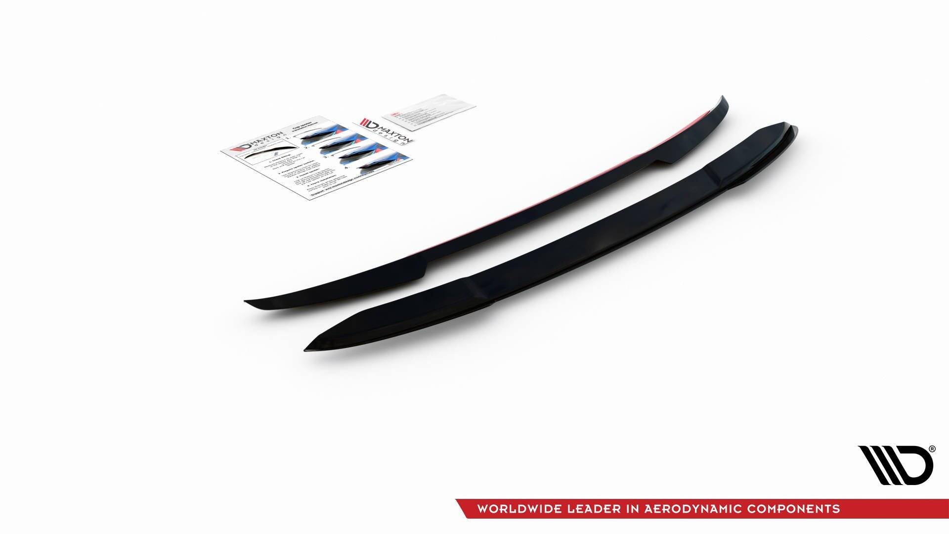 Bodykit passend voor Audi A4 S-Line B9 Facelift Maxton Glanzend zwart