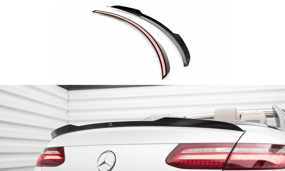 Spoiler passend voor Mercedes E Klasse Cabrio A238 Maxton Glans Zwart