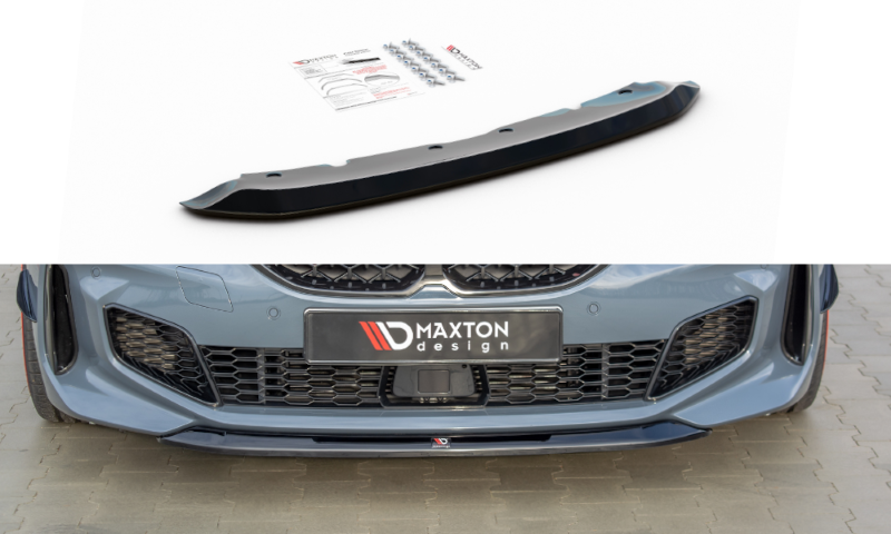 Voorspoiler passend voor BMW 1 Serie F40 M-Pack/ M135i Glans Zwart V2