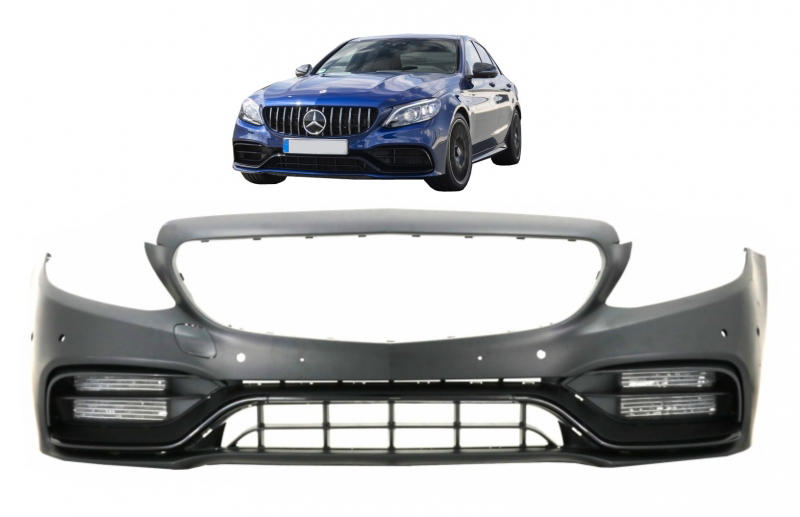 Voorbumper passend voor Mercedes W205 S205 C63 AMG Facelift  look