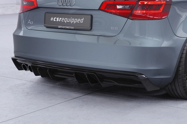 Diffuser passend voor Audi A3 8V 2012-2016 CSR Glanzend zwart HA493-G