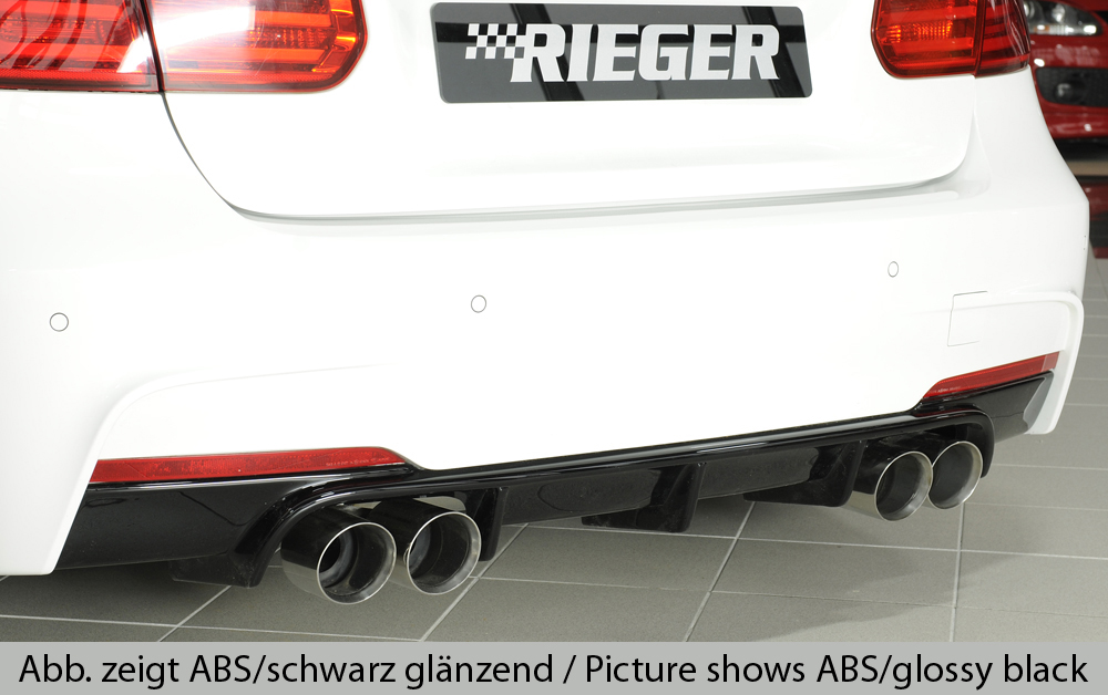Achter Diffuser BMW 3 serie F30/F31 2012-... ongespoten Rieger