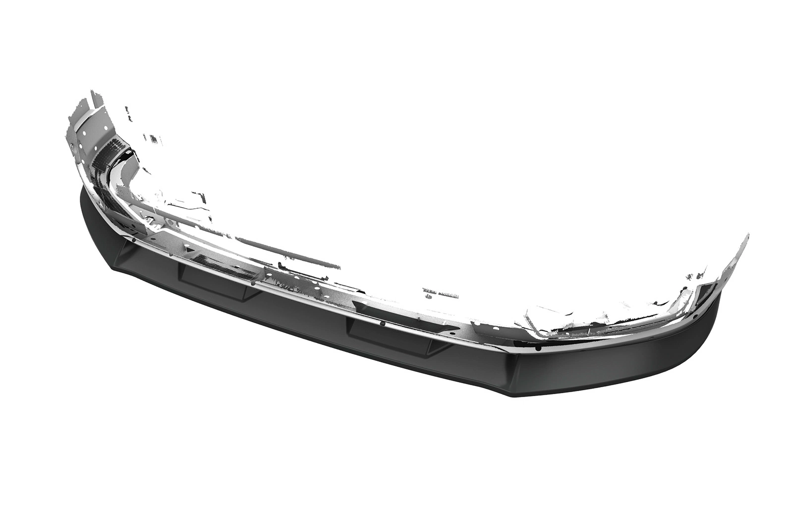 Voorspoiler passend voor Audi Q2 S-Line glans zwart – 2016–2020