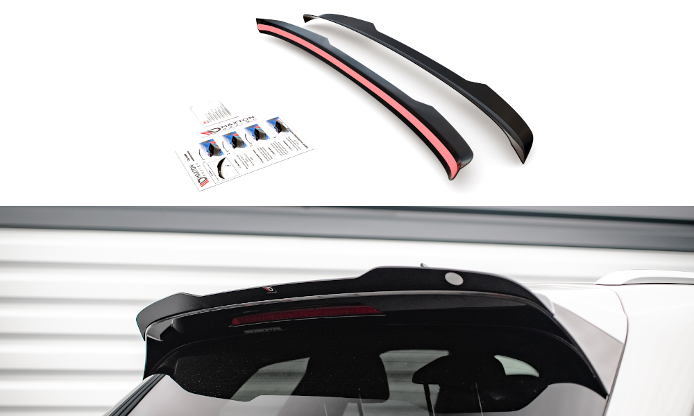 Spoiler passend voor Volkswagen Touareg MK3 R-Line Maxton Glans Zwart