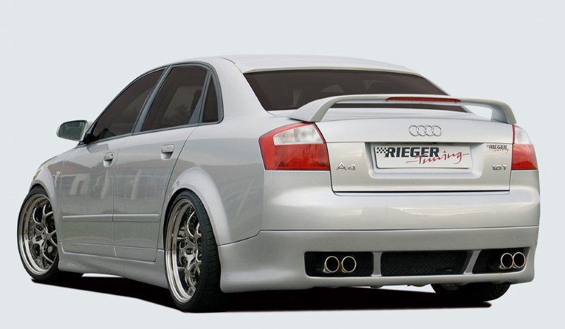 Achterbumper Diffuser met aanhanger koppeling Audi A4 8E Sedan Rieger