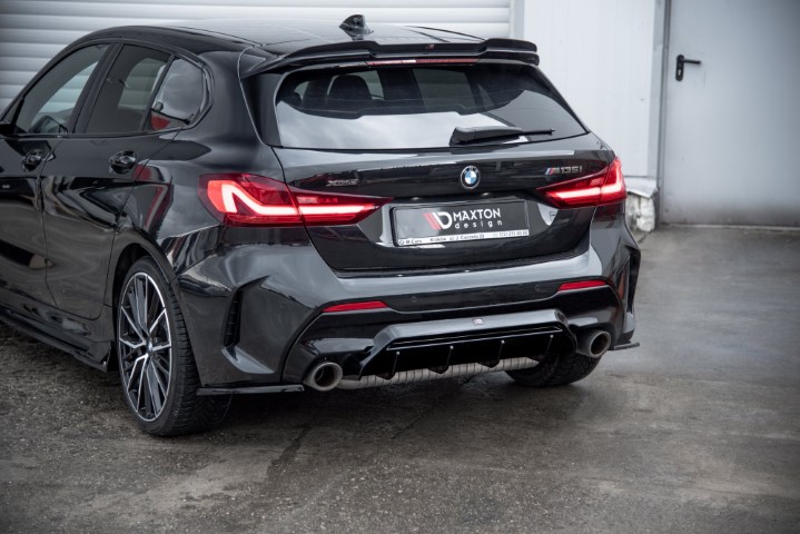 Diffuser passend voor BMW 1 Serie F40 M-Pack/ M135i Maxton Glans Zwart V1