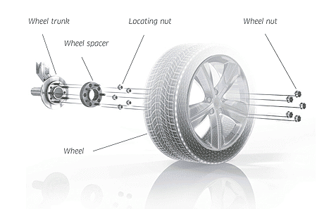 Pro Spacers Ford B-Max 10.12-.. 4x108 25mm Eibach Black