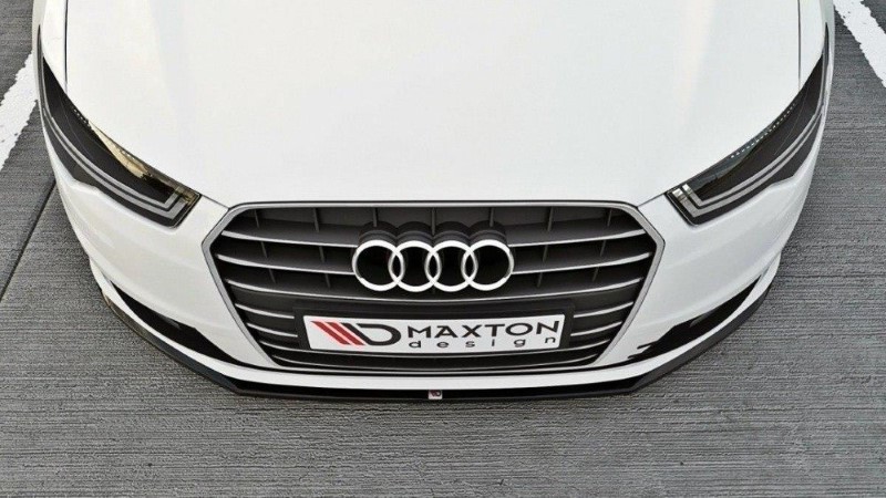 Voorspoiler passend voor Audi A6 Ultra C7 FL Glanzend Zwart