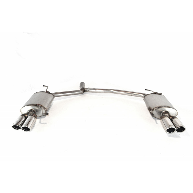 Dubbele RVS Sportuitlaat  Audi A5 Coupe 2.0TDi 125kW 2008-2011 2x 70mm