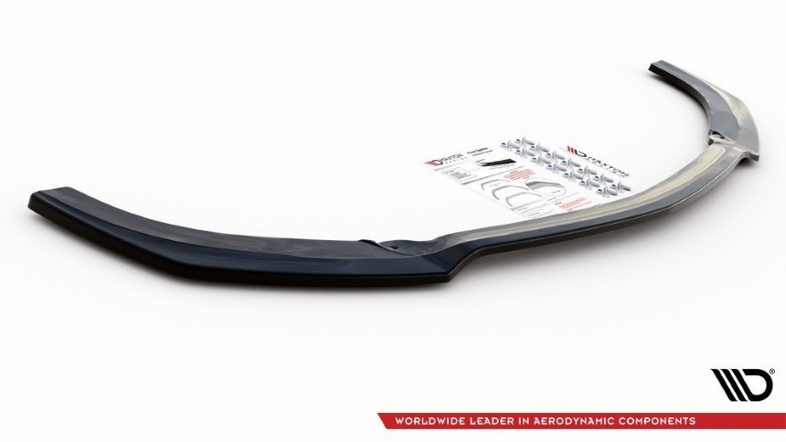 Voorspoiler passend voor Mercedes AMG GT 63s Maxton Design glans zwart v.1