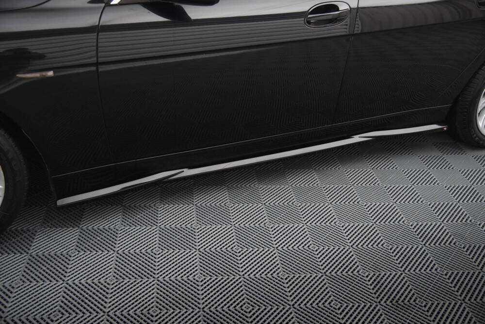 Zijskirts passend voor BMW 7 Serie E65 Maxton Glans Zwart