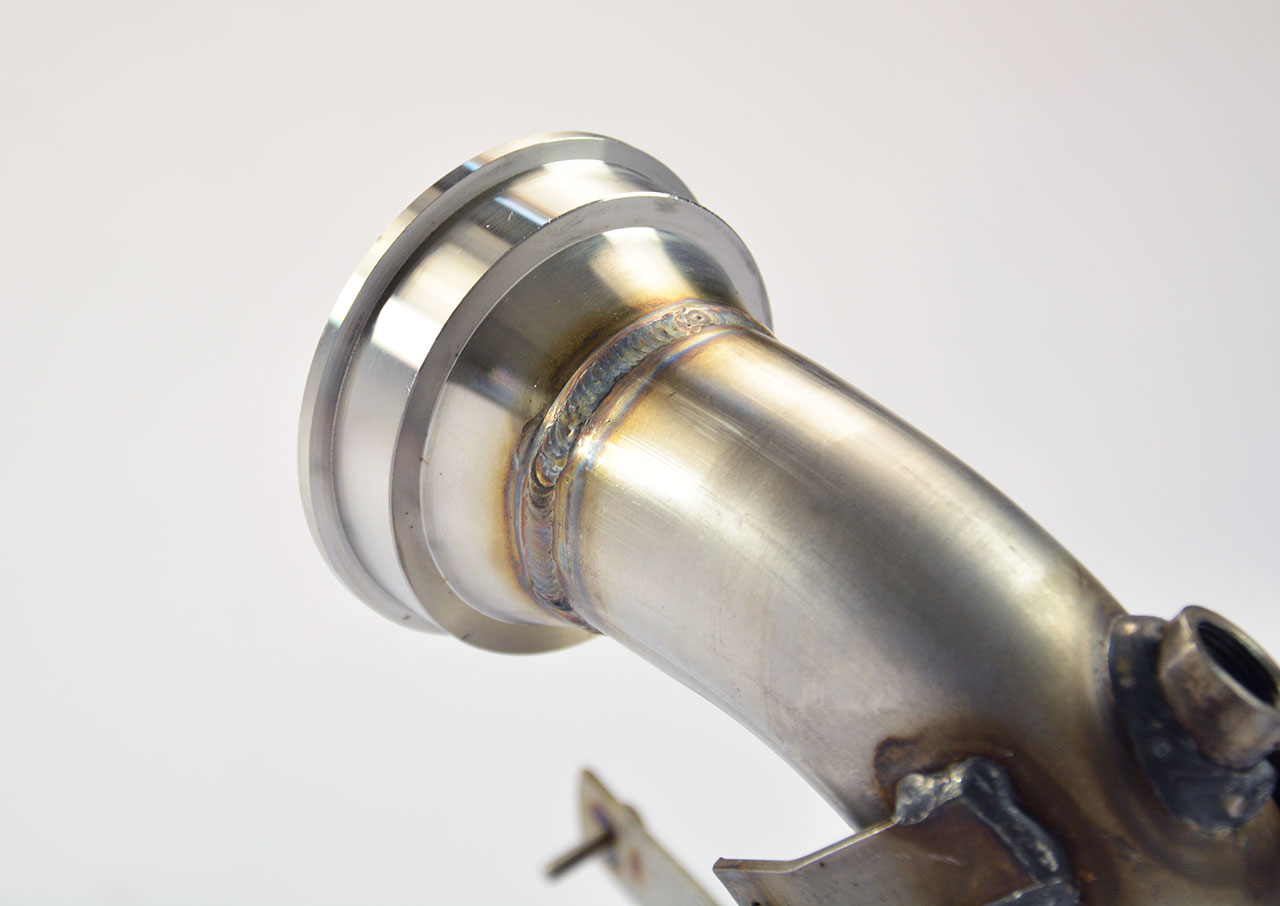 500 ABARTH 1.4T Multiair "Mod. USA" (160 Hp) "Monotubo" 2011 Turbo downpipe kit + Metallic catalytic