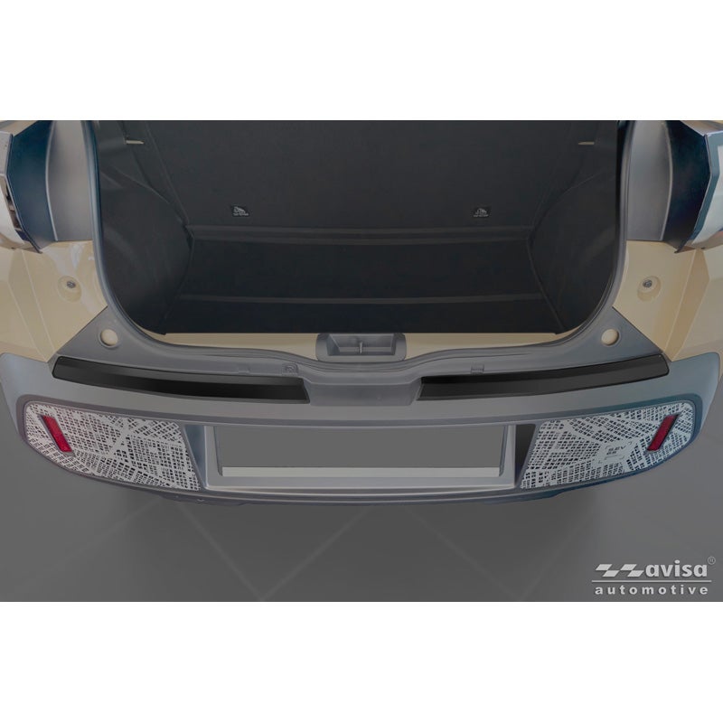 Avisa RVS Achterbumperprotector  Dacia Spring Facelift 2024- - Matzwart - 2-delig