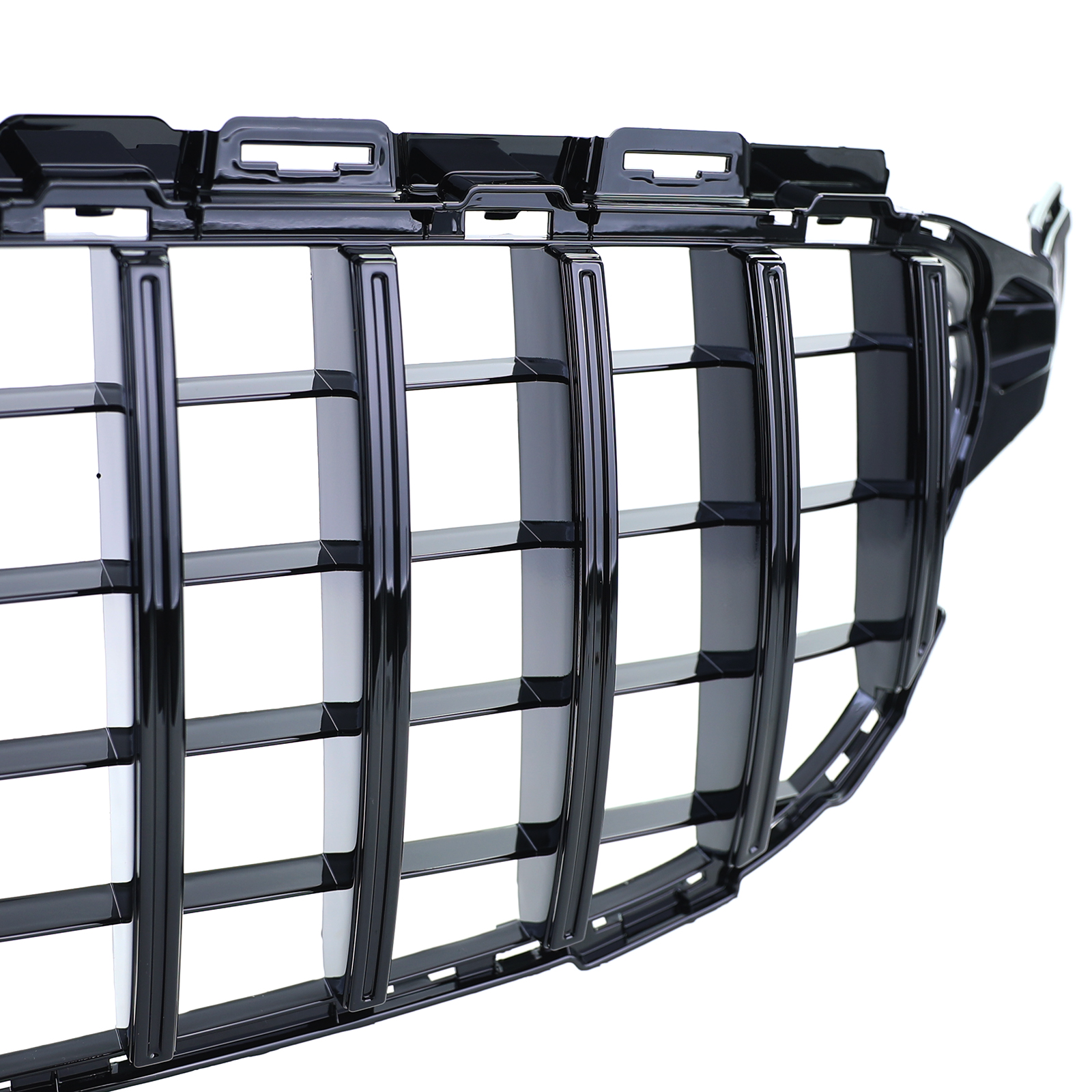 Grill passend voor Mercedes W205 13-18 Zwart Glanzend