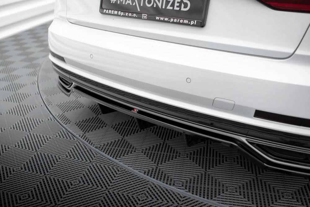 Diffuser passend voor Audi A8 S-Line D5 Maxton Glans Zwart