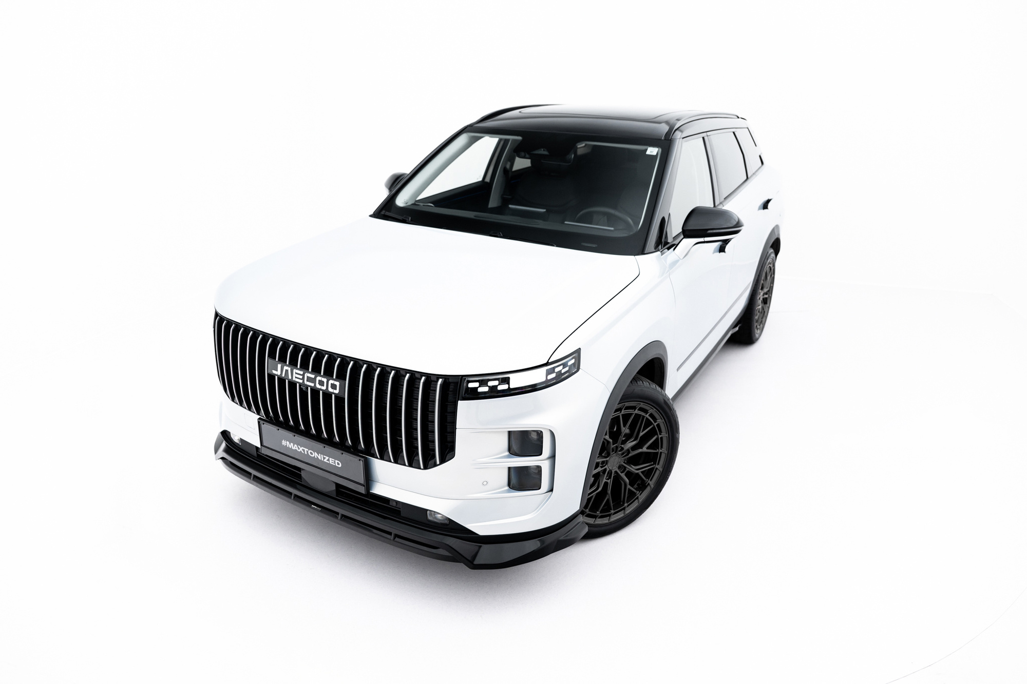 Voorspoiler Jaecoo 7 Mk1 – Maxton Design Glans Zwart