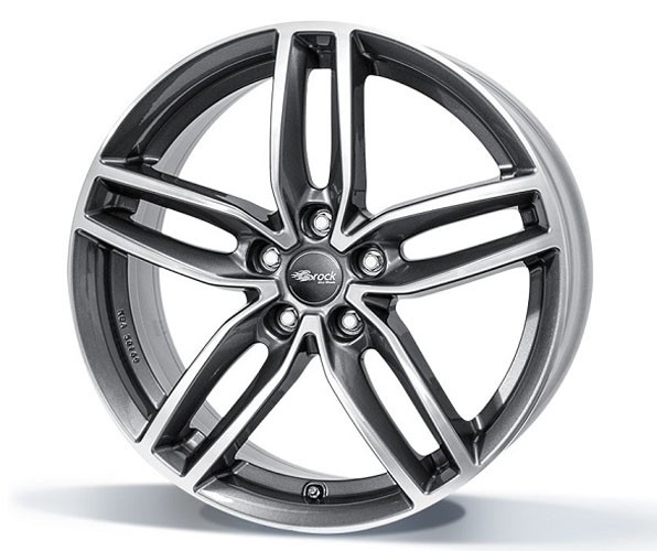 RC Design RC29 8x18 5x120 ET43 himalaya-grey front gepolijst Vel
