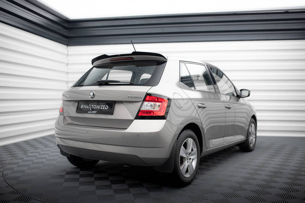 Spoiler passend voor Skoda Fabia Hatchback Mk3 2014 - 2019 Maxton Glans Zwart