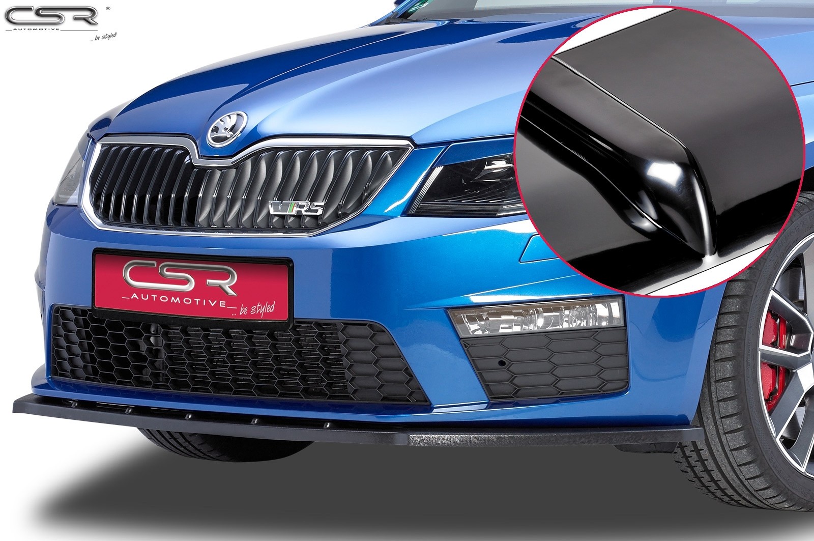 Voorspoiler passend voor Skoda Octavia 5E RS CSL097-G