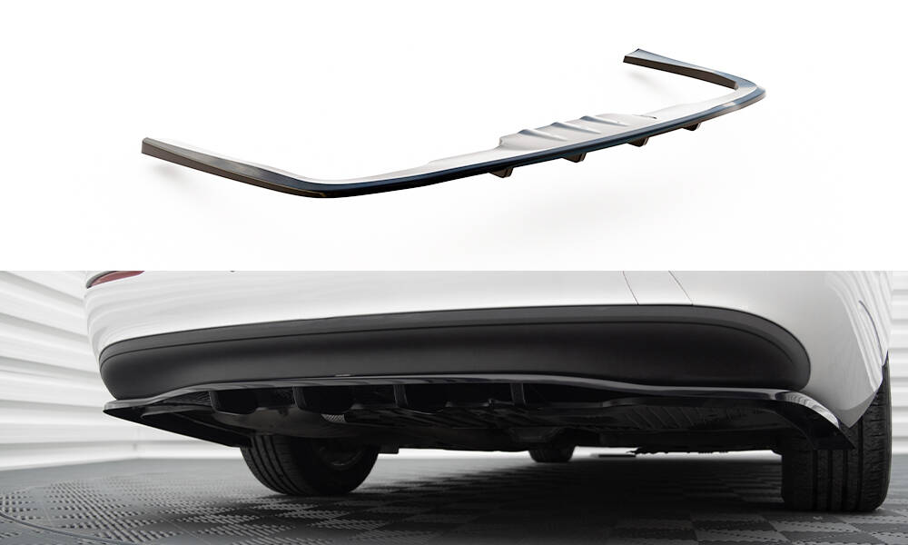 Diffuser passend voor Mercedes-Benz E Klasse W213 2016 - 2021 Maxton Glans Zwart