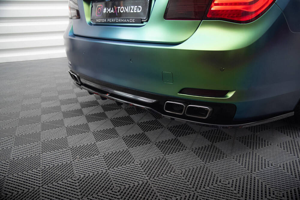 Diffuser passend voor BMW 7 Serie F01 Maxton Glans Zwart