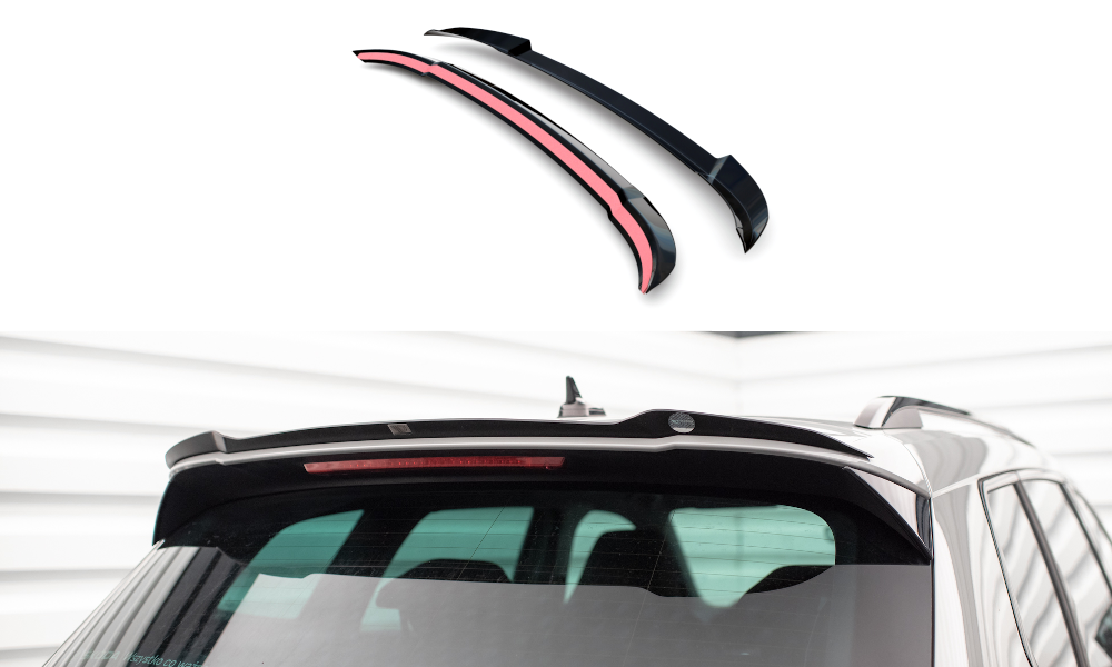 Spoiler passend voor Skoda Karoq Sportline FL Maxton Glans Zwart