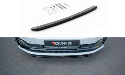 Voorspoiler passend voor VW Polo GTI Mk6 Glans Zwart
