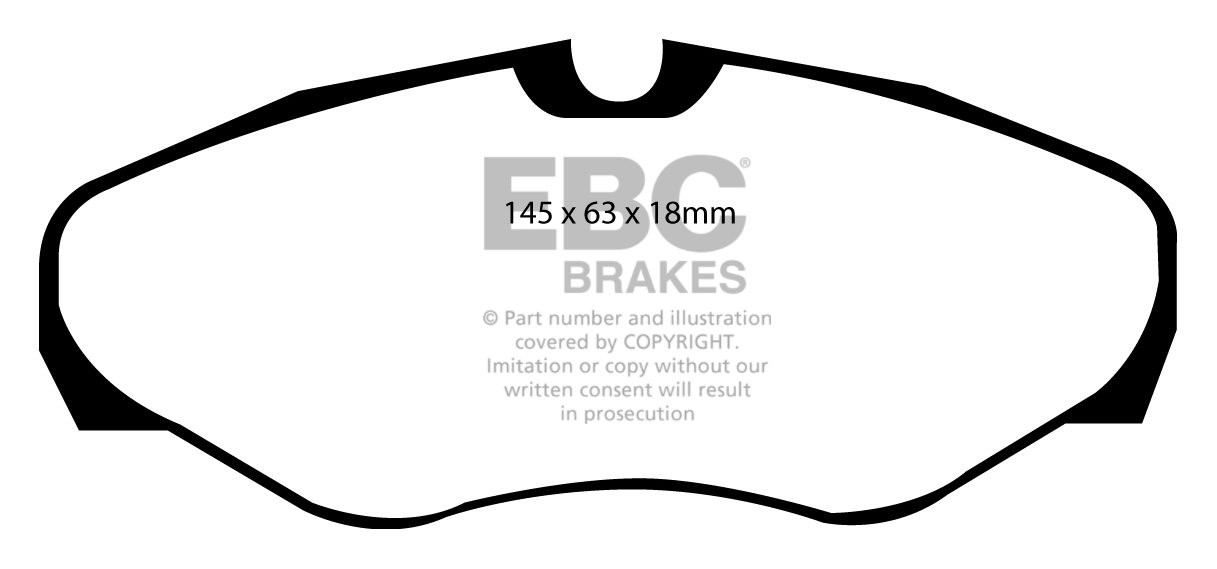 EBC Brakes RENAULT Avantime 2.0 Turbo 2002-2003 Remblokken voorz