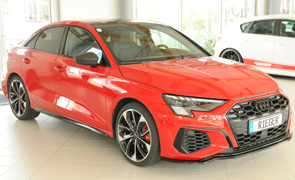 Voorspoiler Audi S3 / A3 S-Line 8Y Glanzend zwart