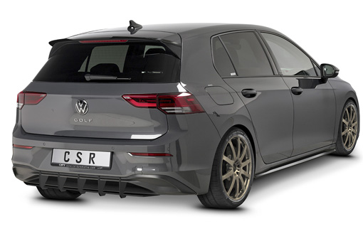 Diffuser passend voor Volkswagen Golf 8 CSR Racing Mat Zwart