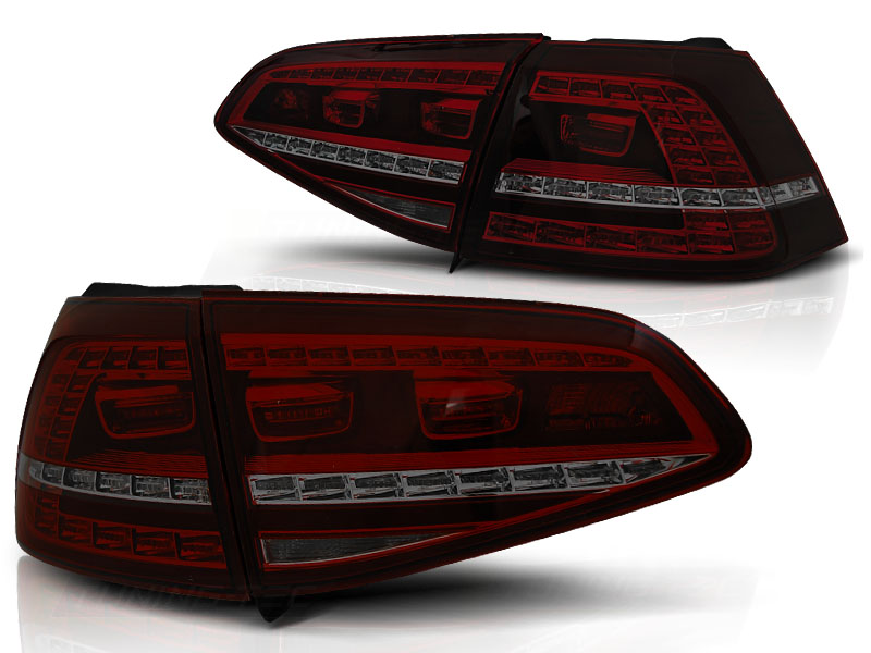 Achterlichten passend voor VW Golf VII LED Rood/Smoke
