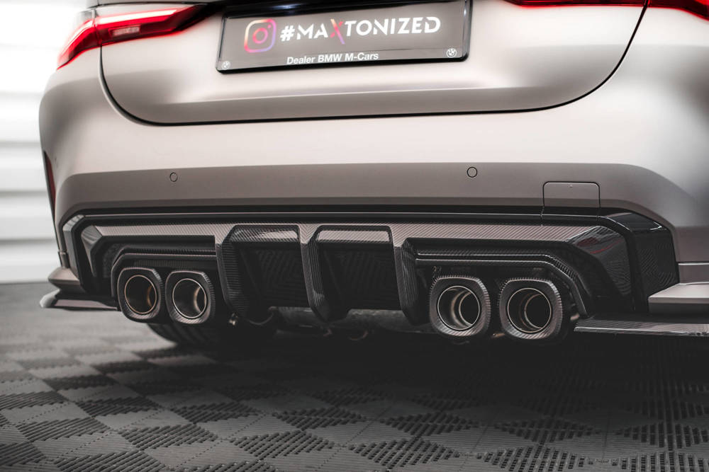 Diffuser passend voor BMW M4 G82 / M3 G80 / G81 Maxton Carbon