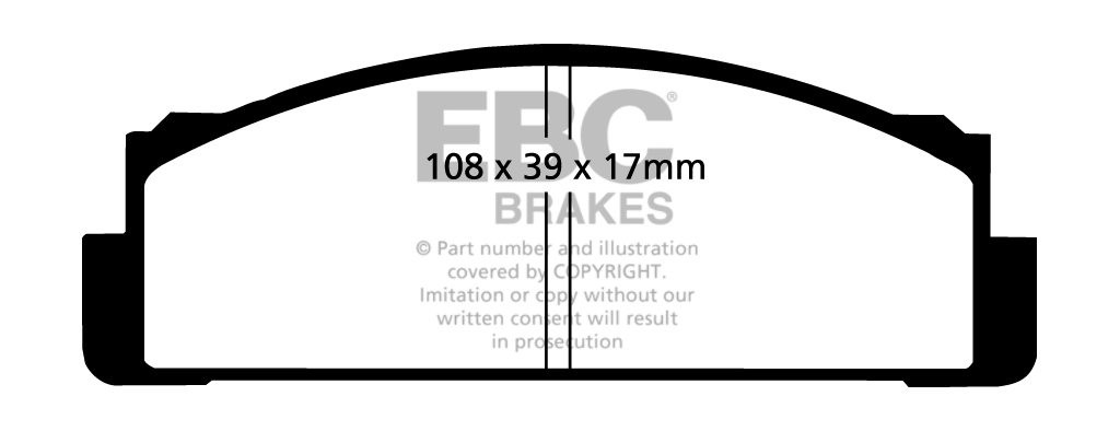 EBC Brakes FIAT 124 Coupe 1.6 69-75 Remblokken voorzijde greenst