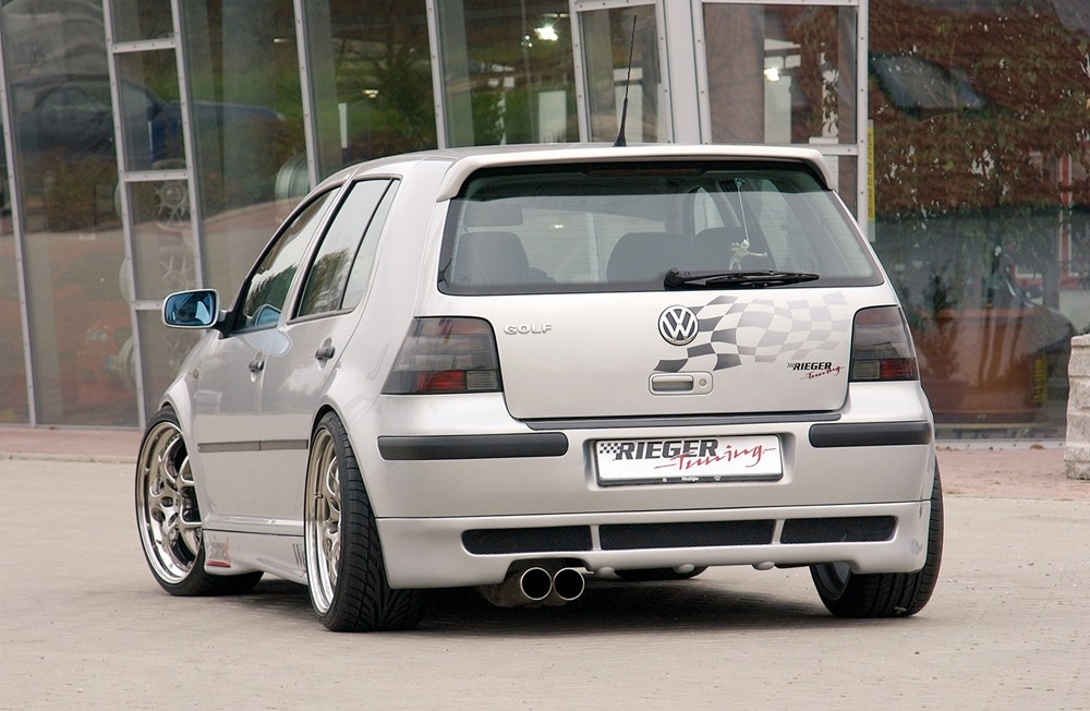 Achterbumper Diffuser passend voor VW Golf IV Rieger
